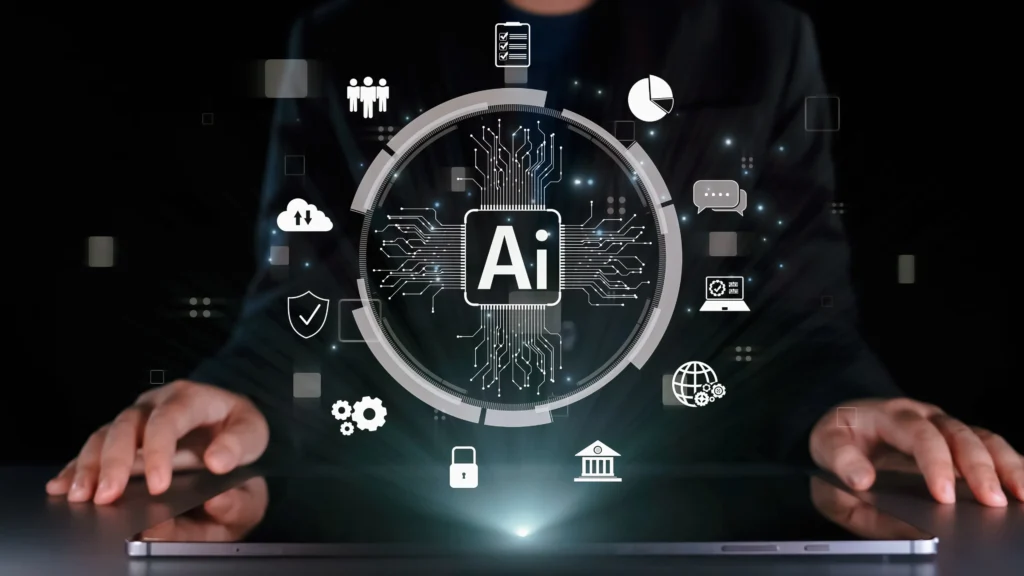 human interact with ai artificial intelligence brain process generative ai uuid